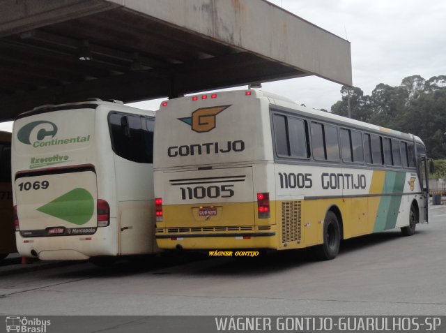 Empresa Gontijo de Transportes 11005 na cidade de Guarulhos, São Paulo, Brasil, por Wagner Gontijo Várzea da Palma-mg. ID da foto: 1607632.