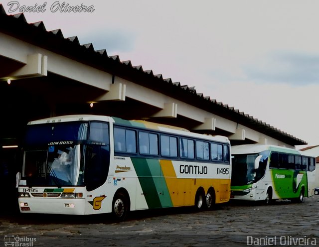 Empresa Gontijo de Transportes 11495 na cidade de Diamantina, Minas Gerais, Brasil, por Daniel Oliveira. Número da foto: #1607143.