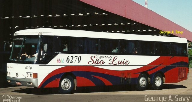 Expresso São Luiz 6270 na cidade de Cuiabá, Mato Grosso, Brasil, por Carlos Júnior. Número da foto: #1607513.