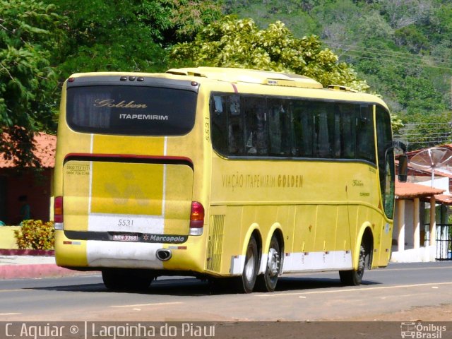Viação Itapemirim 5531 na cidade de Lagoinha do Piauí, Piauí, Brasil, por Carlos Aguiar ®. Número da foto: #1609435.