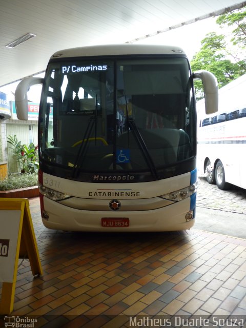 Auto Viação Catarinense 3311 na cidade de Registro, São Paulo, Brasil, por Matheus Duarte Souza. Número da foto: #1609225.