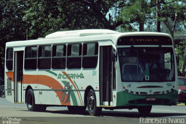 Empresa de Transportes Andorinha 5041 na cidade de Presidente Prudente, São Paulo, Brasil, por Francisco Ivano. Número da foto: #1609415.
