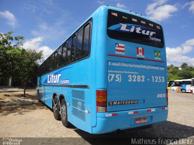 Litur Turismo 408 na cidade de Juazeiro do Norte, Ceará, Brasil, por Matheus França Diniz. Número da foto: #1608570.