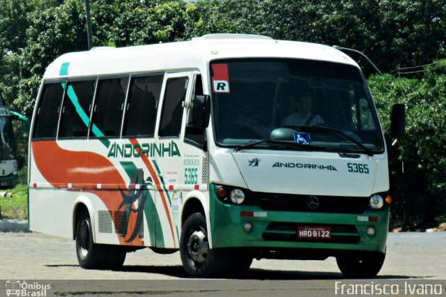 Empresa de Transportes Andorinha 5365 na cidade de Presidente Prudente, São Paulo, Brasil, por Francisco Ivano. ID da foto: 1609434.