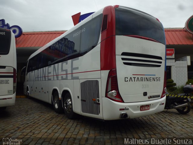 Auto Viação Catarinense 3311 na cidade de Registro, São Paulo, Brasil, por Matheus Duarte Souza. Número da foto: #1608634.