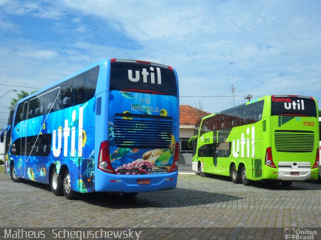 UTIL - União Transporte Interestadual de Luxo 11101 na cidade de São Vicente, São Paulo, Brasil, por Matheus  Scheguschewsky. Número da foto: #1610878.