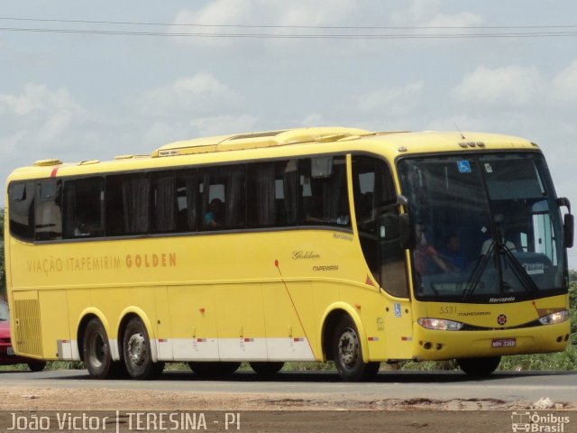 Viação Itapemirim 5531 na cidade de Teresina, Piauí, Brasil, por João Victor. ID da foto: 1612199.