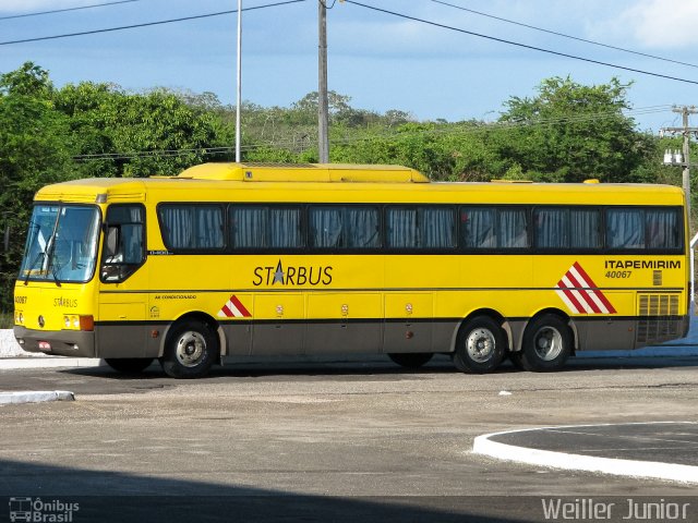 Viação Itapemirim 40067 na cidade de Aracaju, Sergipe, Brasil, por Weiller Alves. Número da foto: #1611460.