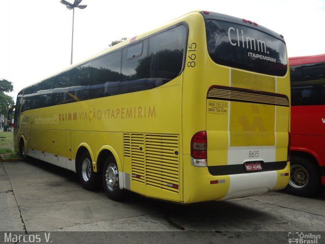 Viação Itapemirim 8615 na cidade de São Paulo, São Paulo, Brasil, por Marcos Vinícius Vale Silva. ID da foto: 1611859.