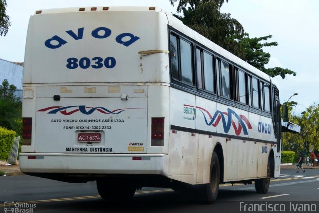 AVOA - Auto Viação Ourinhos Assis 8030 na cidade de Assis, São Paulo, Brasil, por Francisco Ivano. Número da foto: #1610008.