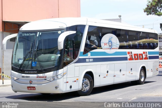 Auto Viação 1001 108.1001 na cidade de Rio de Janeiro, Rio de Janeiro, Brasil, por Carlos Eduardo Lopes. Número da foto: #1613374.