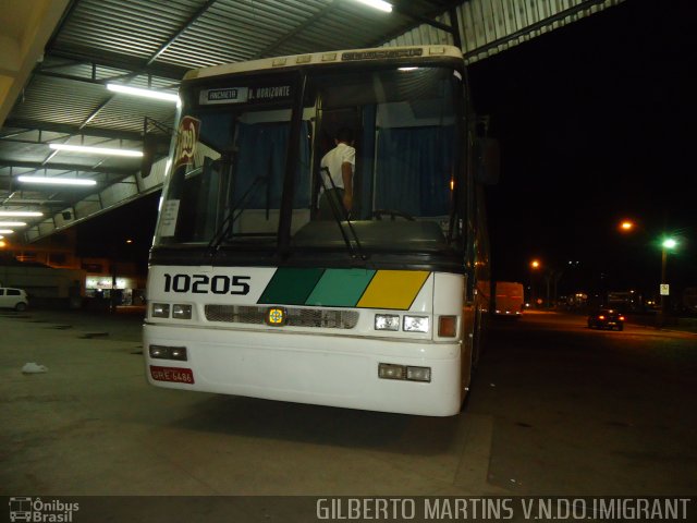 Empresa Gontijo de Transportes 10205 na cidade de Venda Nova do Imigrante, Espírito Santo, Brasil, por Gilberto Martins. Número da foto: #1614258.