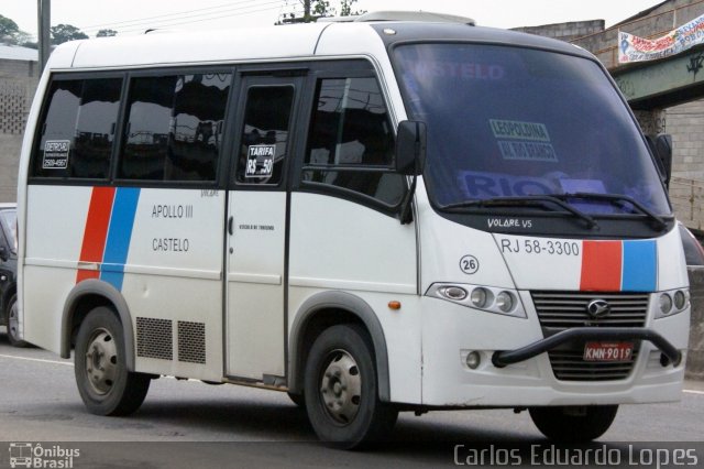 Ônibus Particulares RJ 58-3300 na cidade de São Gonçalo, Rio de Janeiro, Brasil, por Carlos Eduardo Lopes. Número da foto: #1613479.