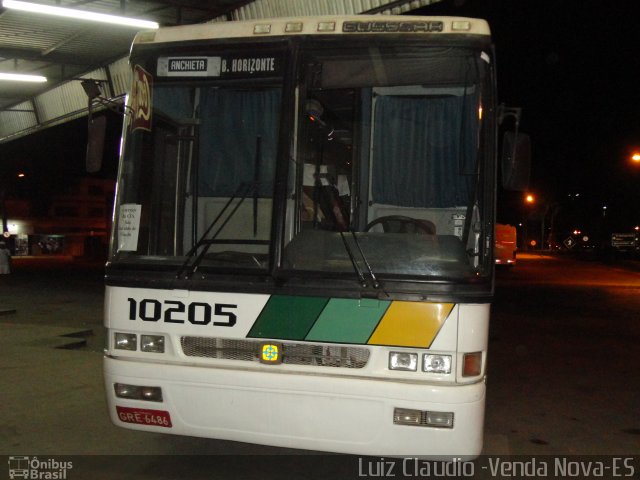 Empresa Gontijo de Transportes 10205 na cidade de Venda Nova do Imigrante, Espírito Santo, Brasil, por Luiz Claudio . ID da foto: 1614123.