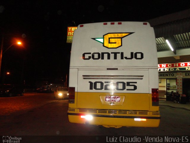 Empresa Gontijo de Transportes 10205 na cidade de Venda Nova do Imigrante, Espírito Santo, Brasil, por Luiz Claudio . Número da foto: #1614967.