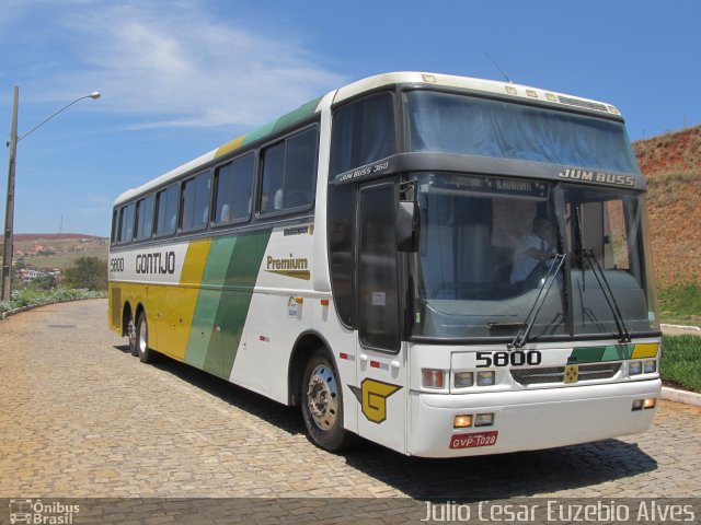 Empresa Gontijo de Transportes 5800 na cidade de João Monlevade, Minas Gerais, Brasil, por Julio Cesar Euzebio Alves. ID da foto: 1614937.