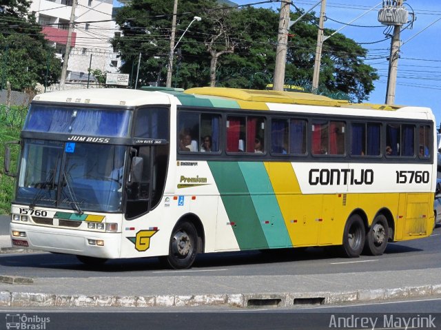 Empresa Gontijo de Transportes 15760 na cidade de Belo Horizonte, Minas Gerais, Brasil, por Andrey Gustavo. ID da foto: 1616112.