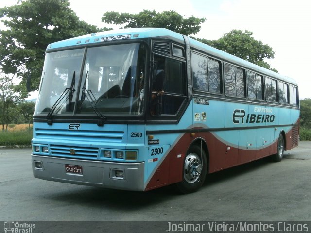 Expresso Ribeiro 2500 na cidade de Montes Claros, Minas Gerais, Brasil, por Josimar Vieira. ID da foto: 1614930.