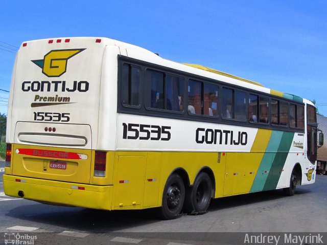 Empresa Gontijo de Transportes 15535 na cidade de Belo Horizonte, Minas Gerais, Brasil, por Andrey Gustavo. Número da foto: #1616064.