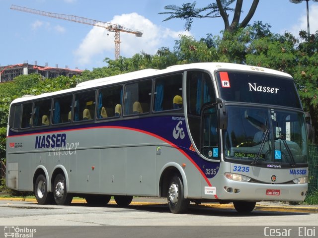 Viação Nasser 3235 na cidade de São Paulo, São Paulo, Brasil, por Cesar  Eloi. Número da foto: #1615568.