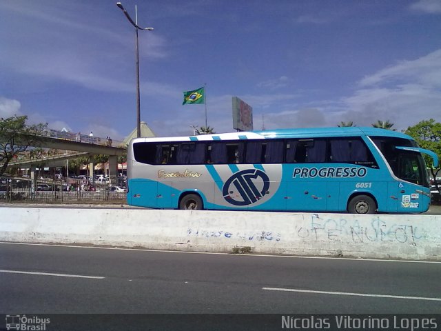 Auto Viação Progresso 6051 na cidade de Natal, Rio Grande do Norte, Brasil, por Nícolas Vitorino Lopes. ID da foto: 1616506.