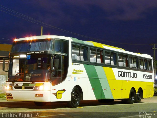 Empresa Gontijo de Transportes 15590 na cidade de Teresina, Piauí, Brasil, por Carlos Aguiar ®. ID da foto: 1618019.