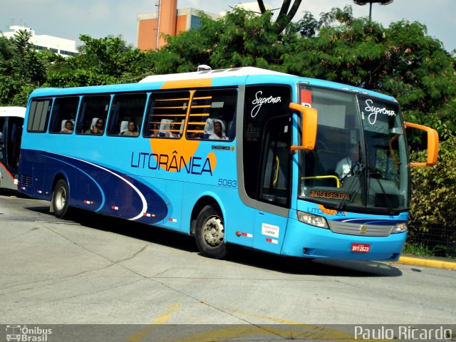 Litorânea Transportes Coletivos 5083 na cidade de São Paulo, São Paulo, Brasil, por Paulo Ricardo. ID da foto: 1618462.