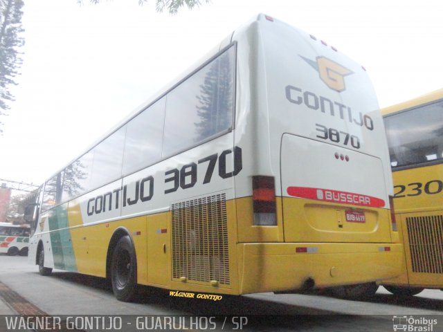 Empresa Gontijo de Transportes 3870 na cidade de Guarulhos, São Paulo, Brasil, por Wagner Gontijo Várzea da Palma-mg. ID da foto: 1617346.