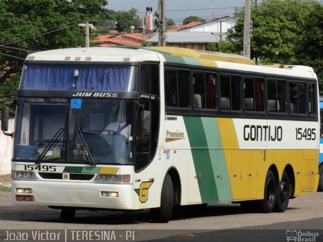 Empresa Gontijo de Transportes 15495 na cidade de Teresina, Piauí, Brasil, por João Victor. ID da foto: 1618233.