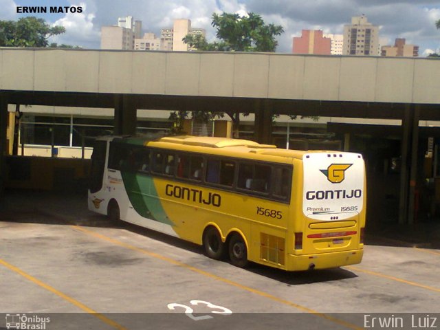 Empresa Gontijo de Transportes 15685 na cidade de Ribeirão Preto, São Paulo, Brasil, por Erwin  Luiz. Número da foto: #1617483.