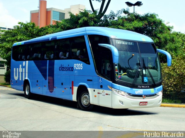 UTIL - União Transporte Interestadual de Luxo 9205 na cidade de São Paulo, São Paulo, Brasil, por Paulo Ricardo. ID da foto: 1618504.