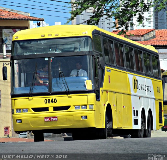 Viação Nordeste 0840 na cidade de Natal, Rio Grande do Norte, Brasil, por Iury  Mello. Número da foto: #1579395.
