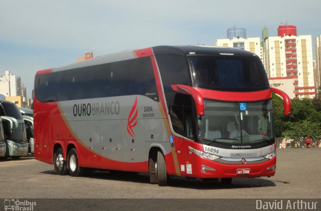 Viação Ouro Branco 16894 na cidade de Londrina, Paraná, Brasil, por David Arthur. ID da foto: 1578867.