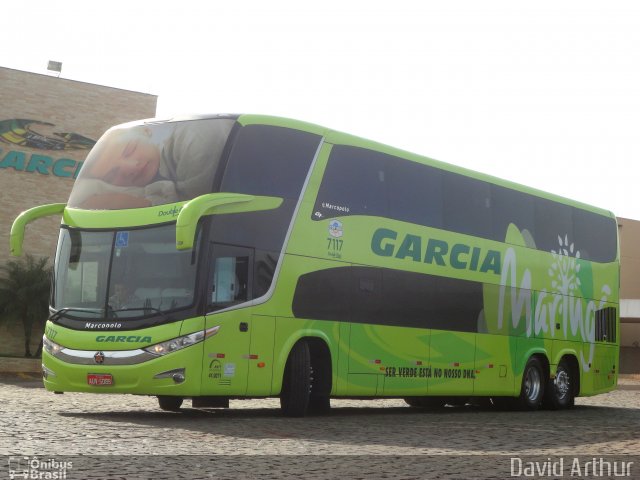 Viação Garcia 7117 na cidade de Londrina, Paraná, Brasil, por David Arthur. Número da foto: #1578860.