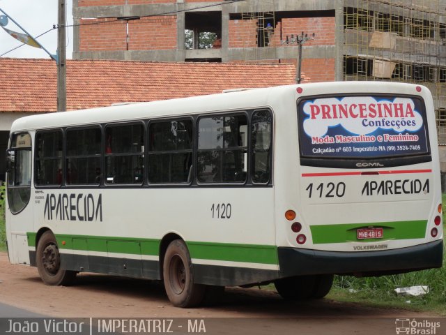 Viação Nossa Senhora Aparecida 1120 na cidade de Imperatriz, Maranhão, Brasil, por João Victor. ID da foto: 1621079.