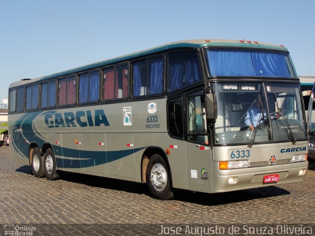 Viação Garcia 6333 na cidade de Londrina, Paraná, Brasil, por José Augusto de Souza Oliveira. ID da foto: 1621346.