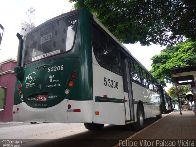 Via Sul Transportes Urbanos 5 3206 na cidade de São Paulo, São Paulo, Brasil, por Felipe Vitor Paixão Vieira. Número da foto: #1619107.