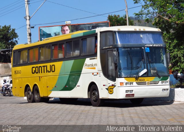 Empresa Gontijo de Transportes 15360 na cidade de Coronel Fabriciano, Minas Gerais, Brasil, por Alexandre  Teixeira Valente. ID da foto: 1620686.