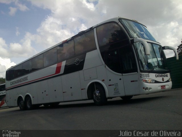 Auto Viação Catarinense 2565 na cidade de Curitiba, Paraná, Brasil, por Júlio César de Oliveira. ID da foto: 1620295.