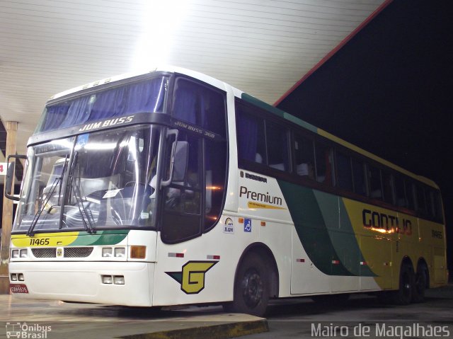 Empresa Gontijo de Transportes 11465 na cidade de João Monlevade, Minas Gerais, Brasil, por Mairo de Magalhães. ID da foto: 1622207.