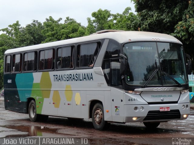 Transbrasiliana Transportes e Turismo 4641 na cidade de Araguaína, Tocantins, Brasil, por João Victor. ID da foto: 1622352.