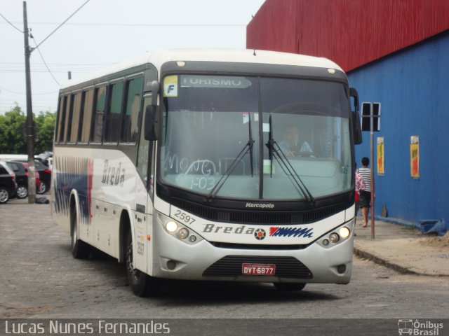Breda Transportes e Serviços 2597 na cidade de Mongaguá, São Paulo, Brasil, por Lucas Nunes Fernandes. Número da foto: #1622630.