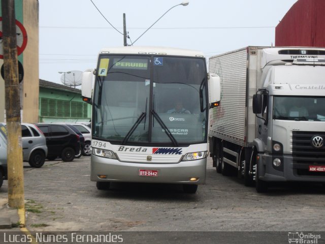 Breda Transportes e Serviços 1794 na cidade de Mongaguá, São Paulo, Brasil, por Lucas Nunes Fernandes. Número da foto: #1622633.