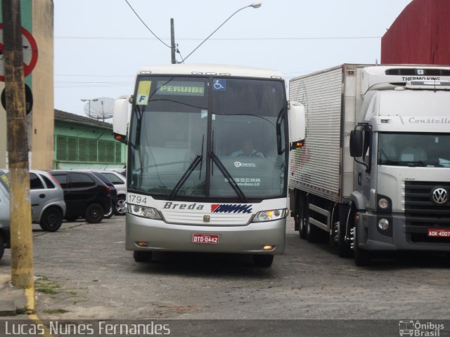 Breda Transportes e Serviços 1794 na cidade de Mongaguá, São Paulo, Brasil, por Lucas Nunes Fernandes. ID da foto: 1622633.