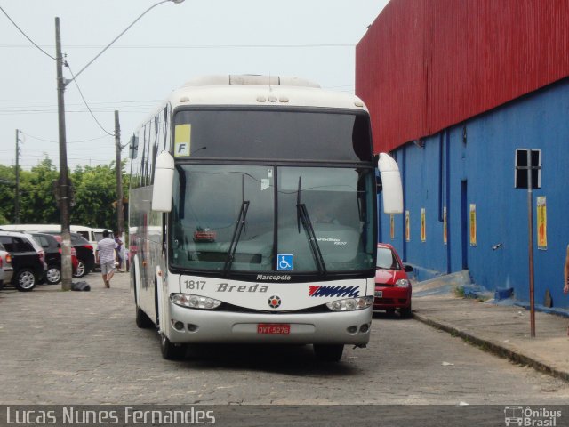 Breda Transportes e Serviços 1817 na cidade de Mongaguá, São Paulo, Brasil, por Lucas Nunes Fernandes. ID da foto: 1622635.