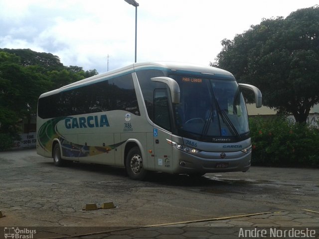 Viação Garcia 7486 na cidade de Mandaguaçu, Paraná, Brasil, por André Nordeste. Número da foto: #1624693.