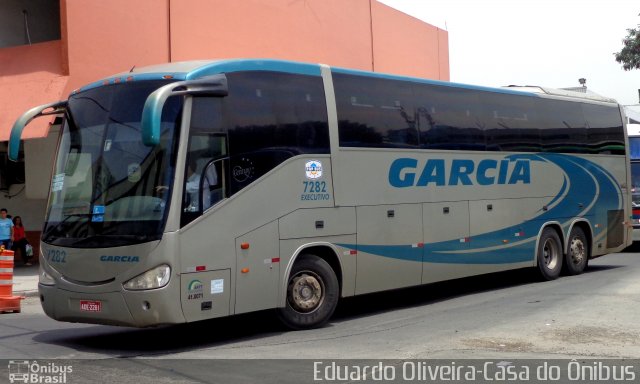 Viação Garcia 7282 na cidade de Rio de Janeiro, Rio de Janeiro, Brasil, por Eduardo Oliveira. ID da foto: 1625111.