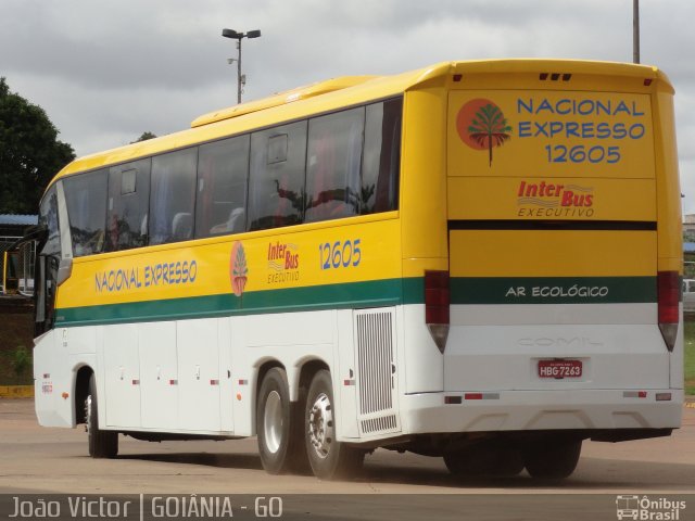 Nacional Expresso 12605 na cidade de Goiânia, Goiás, Brasil, por João Victor. ID da foto: 1625696.