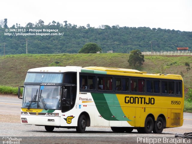 Empresa Gontijo de Transportes 15950 na cidade de João Monlevade, Minas Gerais, Brasil, por Philippe Almeida. Número da foto: #1627664.