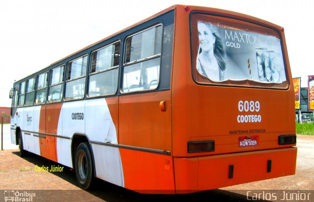 COOTEGO - Cooperativa de Transportes do Estado de Goiás 6089 na cidade de Goiânia, Goiás, Brasil, por Carlos Júnior. ID da foto: 1627095.